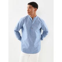 Selected Homme - Ropa Slhregnew-Linen Shirt Tunic Ls Band - Azul - Talla S