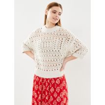 Pieces - Bekleidung Pcmasha 3/4 O-Neck Knit Bc - weiß - Größe L