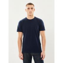 Selected Homme - Bekleidung SLHASPEN SLUB SS O-NECK TEE NOOS - blau - Größe M