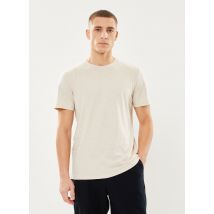 Selected Homme - Bekleidung SLHASPEN SLUB SS O-NECK TEE NOOS - beige - Größe L