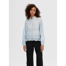 Vêtements Slftatiana L/S Embr Shirt Noos Bleu - Selected Femme - Disponible en 36
