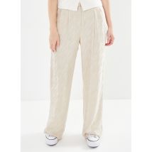 Selected Femme - Kleding Slfconstanza Hw Straight Cupro Pant B - Beige - Maat 38