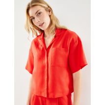 Selected Femme - Bekleidung Slflyra 2/4 Boxy Revers Linen Shirt B - rot - Größe 38