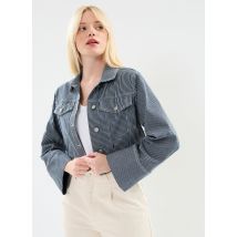 Selected Femme - Bekleidung Slfmyra Ls Stripe Short Denim Jacket - blau - Größe 42