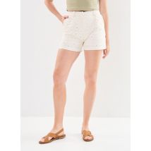 Vila - Viemilia Emb Anglaise Denim Shorts Bianco - Abbigliamento - Taglia 38
