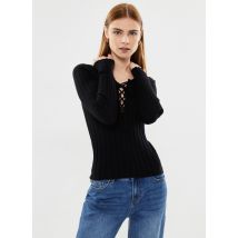 Kleding Nmfreya L/S V-Neck String Knit Fwd Zwart - Noisy May - Beschikbaar in M