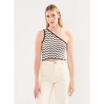 Noisy May - Ropa Nmsadie S/L One Shoulder Crop Knit Top - Negro