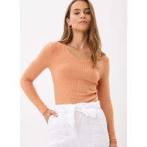Vero Moda - Vmhenna L/S V-Neck Top Jrs Lcs Arancione - Abbigliamento