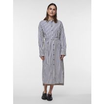 Y.A.S - Bekleidung Yasesta Ls Long Shirt Dress S - blau - Größe XL