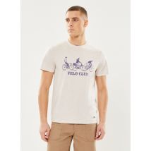 Faguo - Arcy T-shirt Cotton - Vélo Club Beige - Abbigliamento - Taglia M