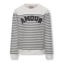 Kids Only - Bekleidung Kogfenny L/S Stripe O-Neck Cs Ub Swt - weiß - Größe 5 - 6A