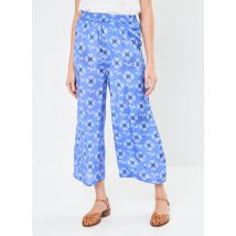 The Tiny Big Sister - Cross Stitch Flowers Patch Pockets Trousers Blu - Abbigliamento - Taglia 42