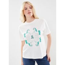 The Tiny Big Sister - Kleding “Mirror Horses” Tee - Wit - Maat 38