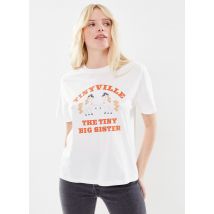 The Tiny Big Sister - Kleding “Tiny Ville” Tee - Wit - Maat 36