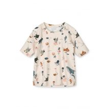 Liewood - Noah Printed Shortsleeve Swim Tee Bianco - Abbigliamento - Taglia 18M