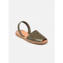 Sandales et nu-pieds Avarca Cuir Lézard Vert - Minorquines - Disponible en 36