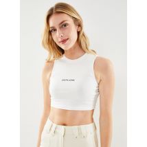 Sixth June - Kleding RIBBED TANK TOP SJ LOGO - Wit - Maat M