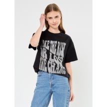 Sixth June - Kleding RHINESTONE SS TSHIRT - Zwart - Maat S