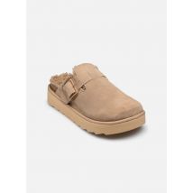Colors of California - Zuecos Cow suede platform sabot - Beige - Talla 41