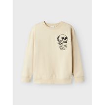 Name it - Bekleidung Nkmnomster Ls Nreg Sweat Bru - beige - Größe 7 - 8A