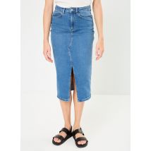 Noisy May - Bekleidung NMKATH NW SLIT MIDI SKIRT VI477MB NOOS - blau - Größe L