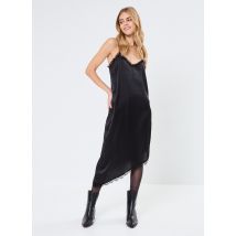 Noisy May - NMSANTAL SL ASYMMETRIC SLIP DRESS WVN Nero - Abbigliamento - Taglia M