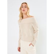 Noisy May - Bekleidung NMLIMA L/S OFF SHOULDER KNIT FWD - beige - Größe M