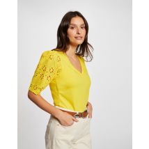 Morgan T-shirt Jaune - Disponible en S
