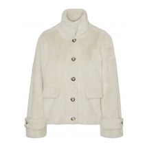 Vero Moda - Bekleidung VMSONJAEVA SHORT FAUX FUR JACKET GA BOO - beige - Größe M