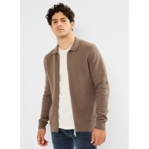 Selected Homme - Bekleidung Slhdane Ls Knit Structure Cardigan Noos - braun - Größe XL