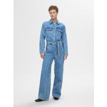 Selected Femme - Bekleidung SLFELLIN LS JUMPSUIT - blau - Größe 38