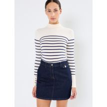 Selected Femme - Kleding SLFILU HW MINI SKIRT - Blauw - Maat 38