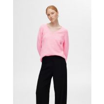 Selected Femme - Kleding SLFLULU NEW LS KNIT V-NECK B NOOS - Paars - Maat M