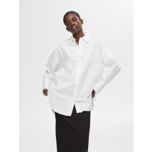 Selected Femme - SLFAURA LS SHIRT B Bianco - Abbigliamento - Taglia 34