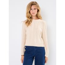 Selected Femme - Bekleidung SLFBIRTE CABLE CROPPED LS KNIT O-NECK - beige - Größe M