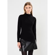 Selected Femme - SLFGANNA LS T-NECK TOP Nero - Abbigliamento
