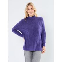 Vêtements SLFMALINE LS KNIT HIGH NECK NOOS Violet - Selected Femme - Disponible en M