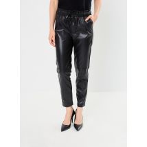 Molly Bracken - Kleding LADIES WOVEN FAUX LEATHER PANTS - Zwart - Maat XL