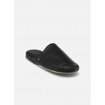 Chaussons Mule cuir Noir - Isotoner - Disponible en 46