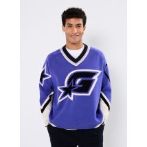 Gertrude - Kleding Herman Pull Col V - Unisexe M - Blauw - Maat M - L