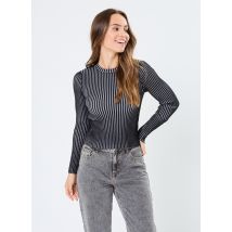 Kleding BICOLOR KNIT CROP TOP Zwart - Sixth June - Beschikbaar in L