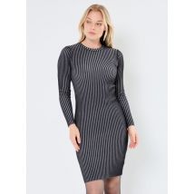 Sixth June - Ropa BICOLOR KNIT MIDI SS DRESS - Negro