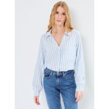 MADE BY - CHEMISE-LIN rayures Blu - Abbigliamento - Taglia 40