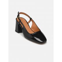 Rivecour - Pumps Slingback n°617 - Cuir vernis - Noir - schwarz - Größe 41