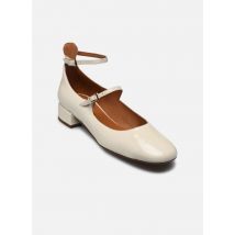 Georgia Rose - Bailarinas Adouble - Cuir Vernis Plissé - Blanco - Talla 39