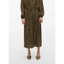 Vero Moda - Bekleidung VMAMELA MW 7/8 SKIRT WVN LCS GA - grün - Größe M