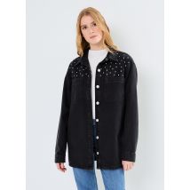 Noisy May - Bekleidung NMALVA LS OVERSIZE STUD SHACKET AZ387BL - schwarz - Größe S