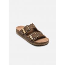 Colors of California - Sandalias Two buckle sandal nubuck stras - Verde