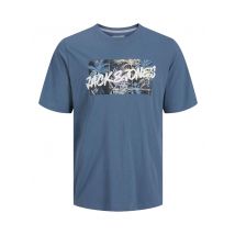 Jack & Jones - Bekleidung Jjhawaii Shape Tee Ss Crew Neck Jnr 12269916 - blau - Größe 12A