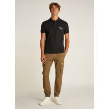 Calvin Klein Jeans - Monologo Polo J30J325664 Nero - Abbigliamento - Taglia L